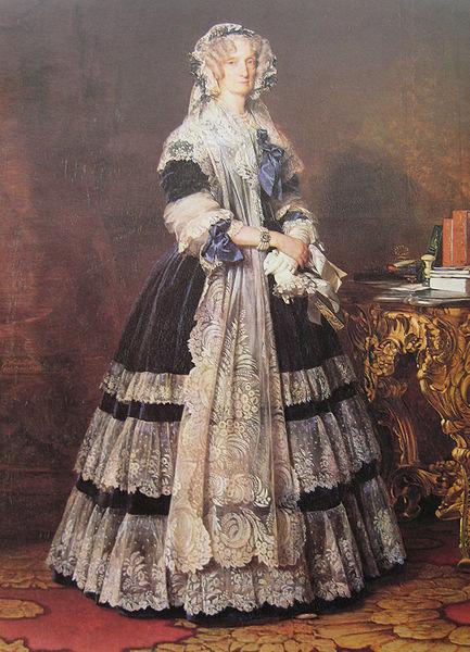  Portrait of the Queen Marie Amelie of Bourbon-Two Sicilies, Queen of the French